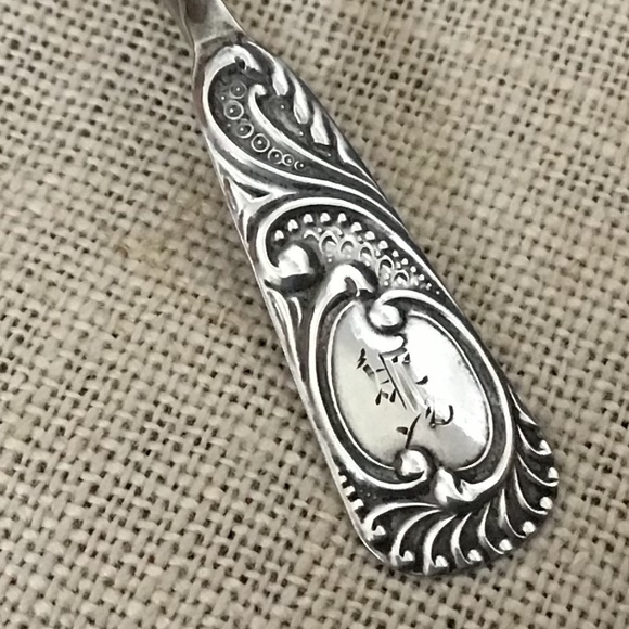 Sterling Silver Vintage Spoon Brooch Pin - Picture 5 of 15